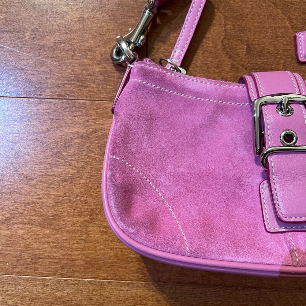 Coach Soho Suede Mini Shoulder Bag style #7558 - Picture 7 of 13